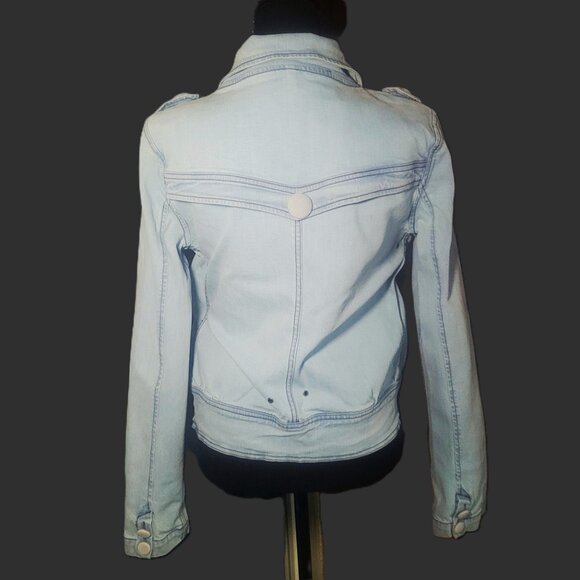 Mike & Chris Women's Denim Jacket (Rare) Light Blue Wash - Size L - Picture 9 of 14